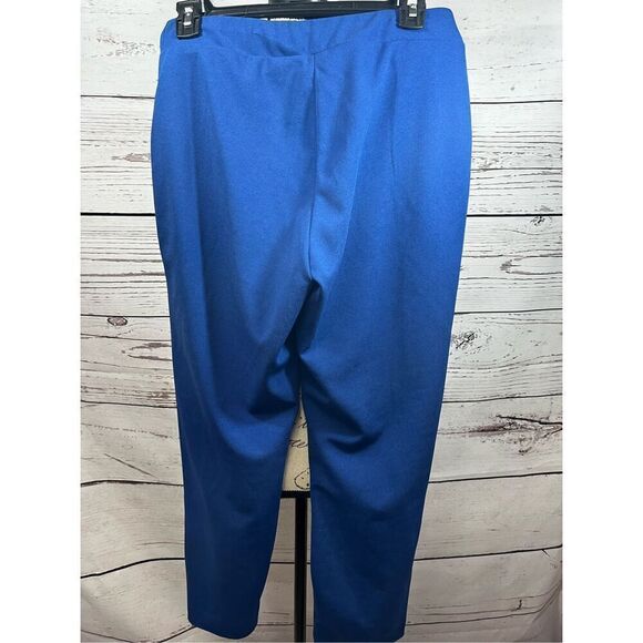 Savion small blue stretchy waist ankle pants - 2925 - Picture 2 of 4